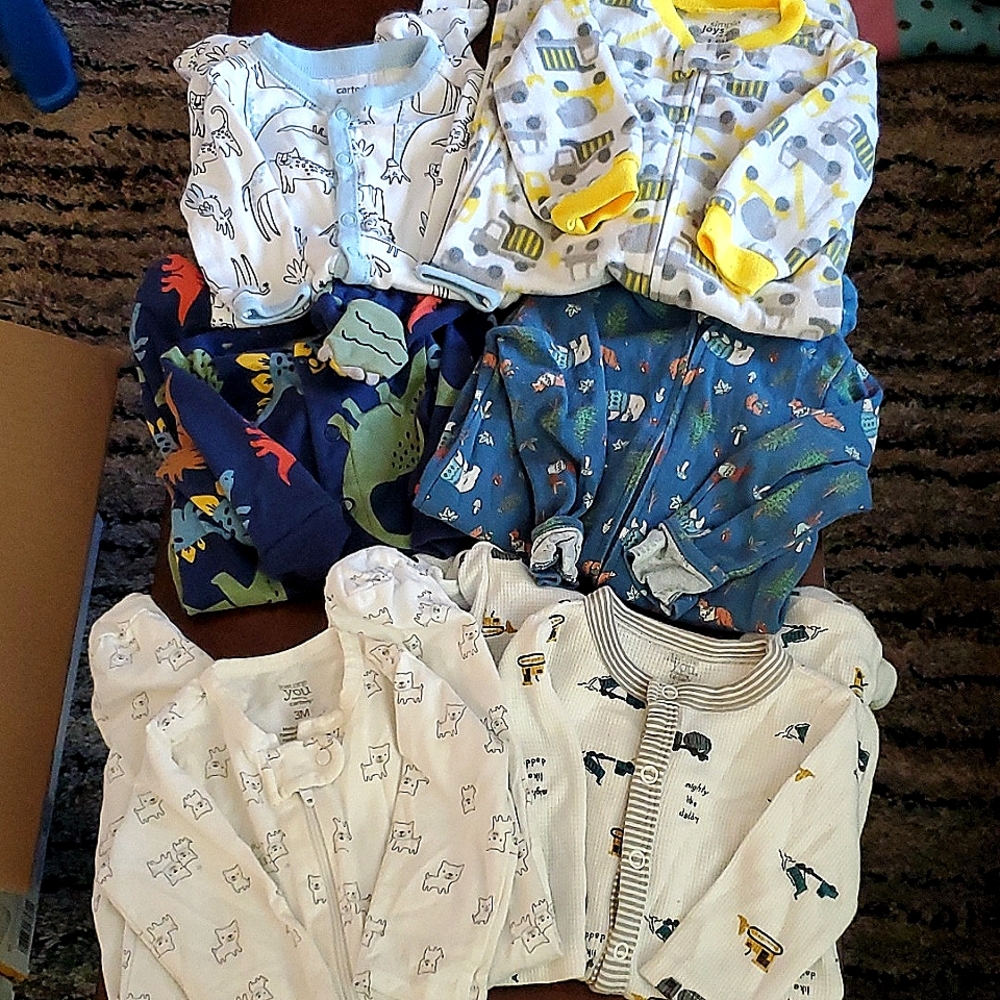 3 month boy sleepers